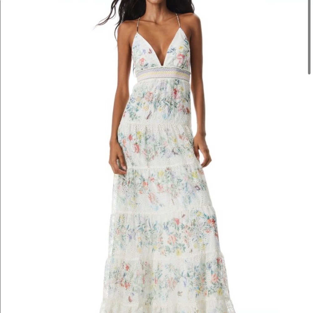 Alice + Olivia printed lace dress